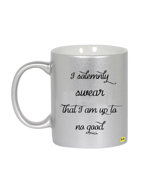 hamee customizable premium printed metallic silver ceramic coffee mug " no good " - 12580999 - Very Small Image - 1
