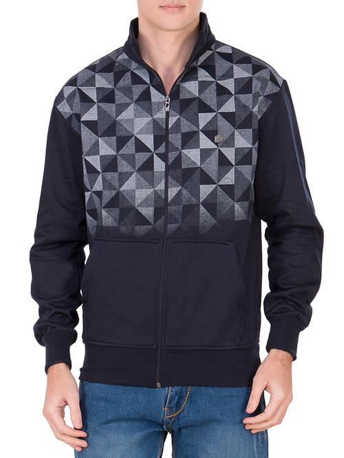 dark blue cotton sweatshirt - 12581434 - Very Small Image - 1