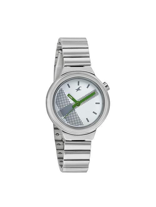 fastrack girls stainless steel analog off white watches 6149sm03 - 12583575 - Very Small Image - 1