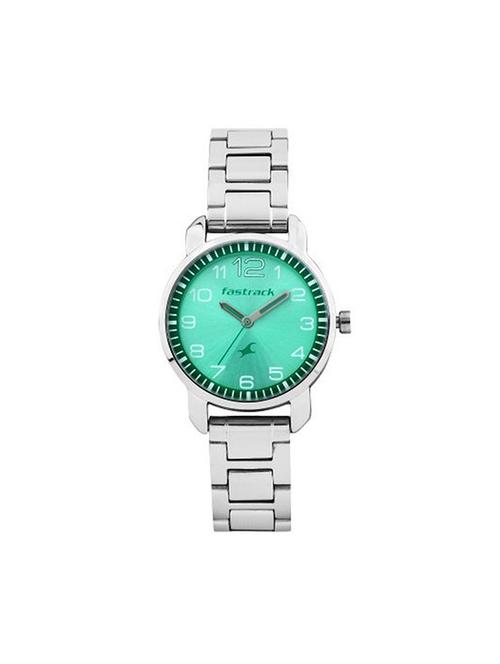 fastrack analog green dial women's watch - 6114sl04 - 12583635 - Very Small Image - 1