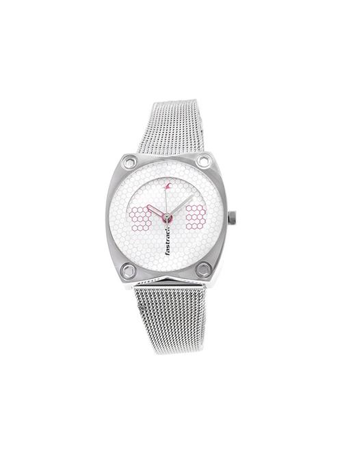 fastracku00a0analog white dial women's watch-6026sm01 - 12583685 - Very Small Image - 1