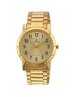 titan analog gold dial men's watch - 1647ym02 - 12583813 - Very Small Image - 1