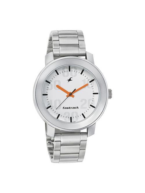 fastrack casual analog white dial men's watch - 3121sm01 - 12583840 - Very Small Image - 1