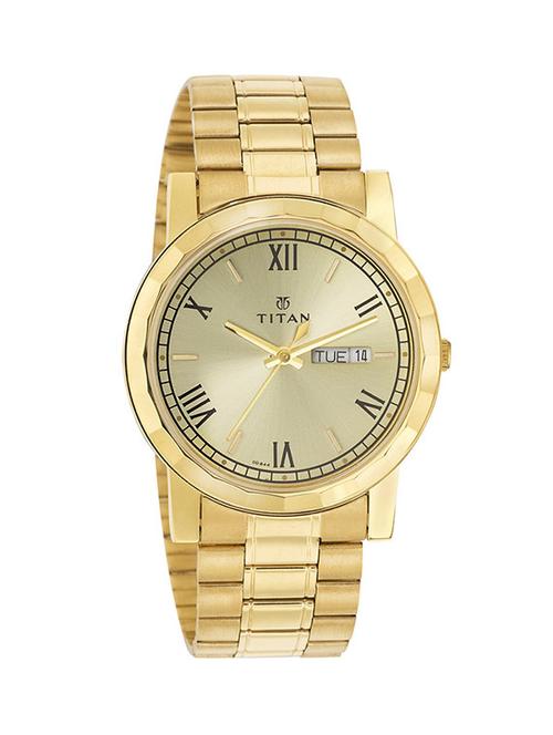 titan gold dial analogue watch for men (1644ym03) - 12583905 - Very Small Image - 1