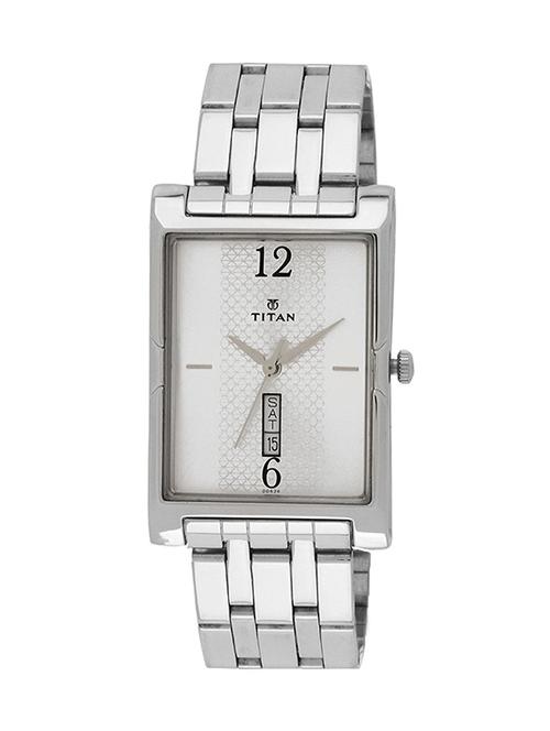 titan karishma analog white dial men's watch -1641sm01 - 12583935 - Very Small Image - 1