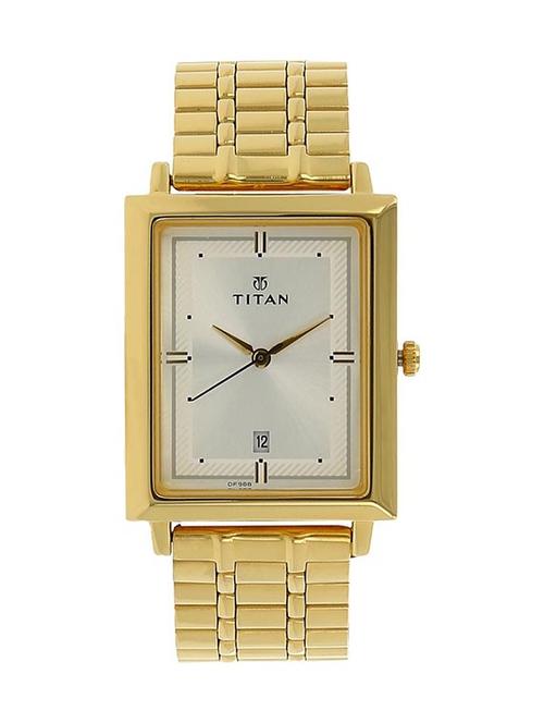 titan men's golden watch 1715ym01 - 12583975 - Very Small Image - 1