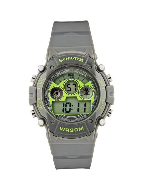 sonata digital grey dial men's watch - 77006pp02j - 12584028 - Very Small Image - 1