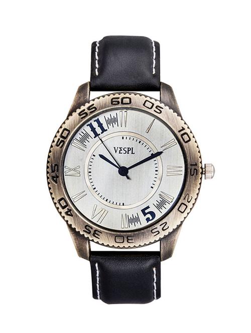 round dail black analog watch - 12584378 - Very Small Image - 1