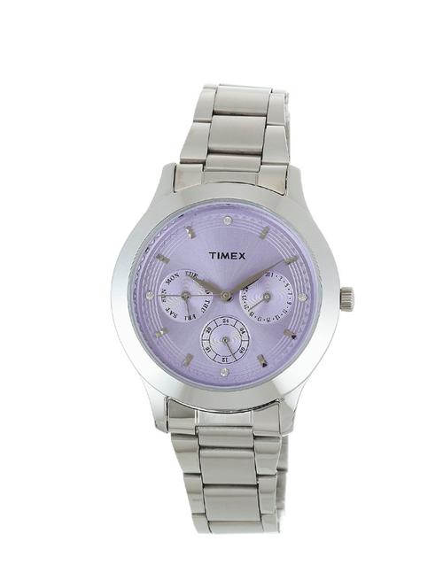 timex e class analogue purple dial women's watch - ti000q80500 - 12584555 - Very Small Image - 1