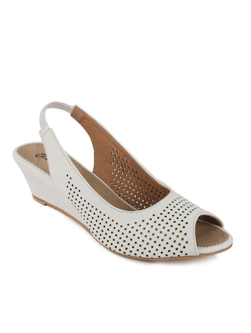 finesse women's white designer casual faux leather wedges - 12585264 - Very Small Image - 1