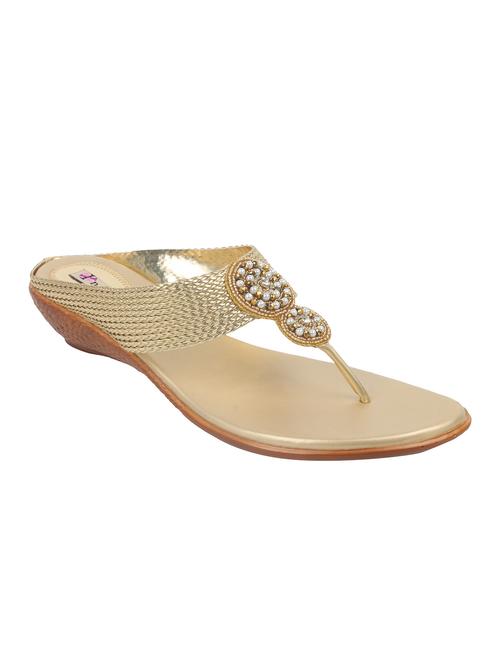 gold toe separator sandal - 12587366 - Very Small Image - 1