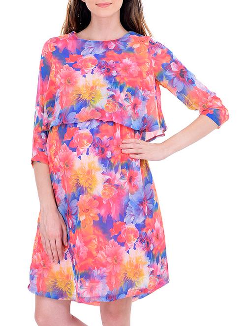 multi colored polyester maternity wear - 12588258 - Very Small Image - 1
