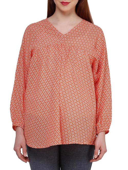 orange polyester maternity wear - 12588279 - Very Small Image - 1