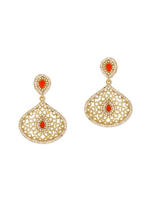 red copper drop earrings - 12588401 - Very Small Image - 1