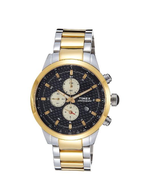timex black dial men's chronograph watch - tw000y404 - 12588441 - Very Small Image - 1