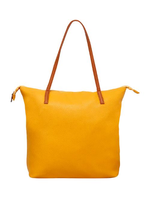 yellow leatherette handbag - 12588963 - Very Small Image - 1