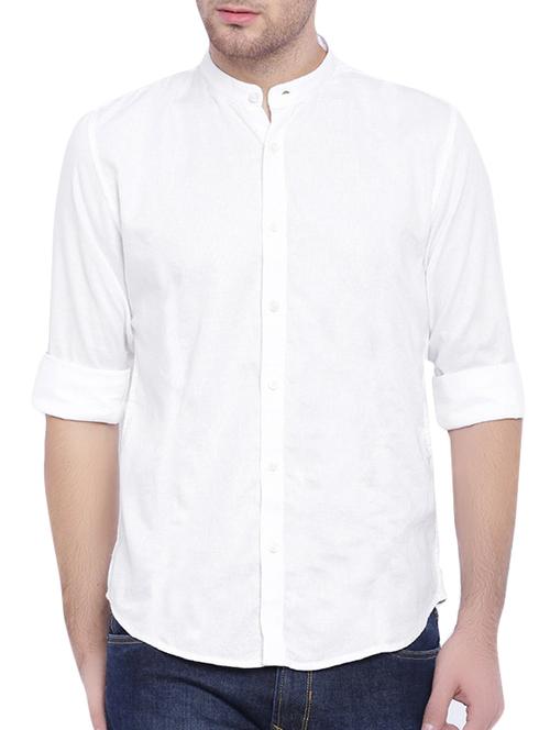 white cotton casual shirt - 12589270 - Very Small Image - 1