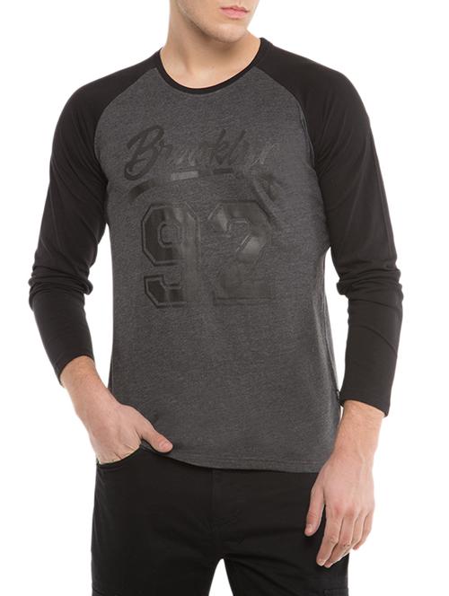 grey cotton printed t-shirt - 12590318 - Very Small Image - 1