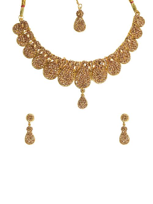 gold brass collar necklace - 12590398 - Very Small Image - 1