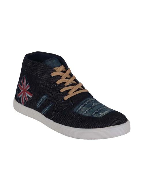 black denim lace up sneakers - 12590517 - Very Small Image - 1