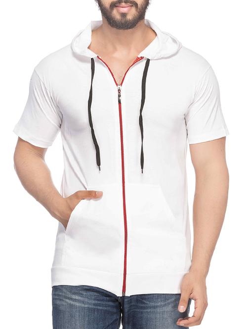 solid white cotton sweatshirt - 12593408 - Very Small Image - 1