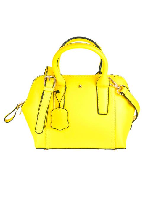 yellow leatherette handbag - 12593566 - Very Small Image - 1