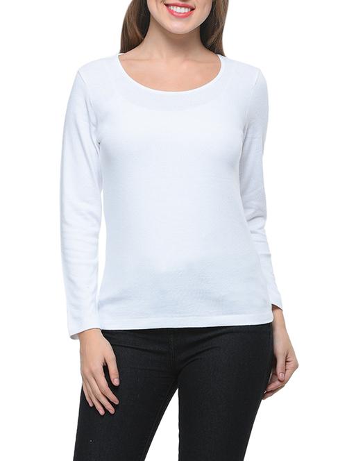 white cotton regular top - 12594003 - Very Small Image - 1