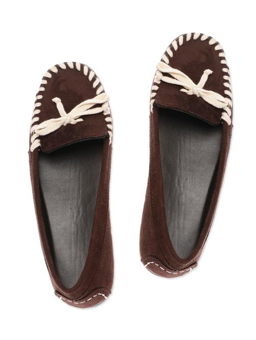 brown suede loafer with dori closure - 1260859 - Very Small Image - 1