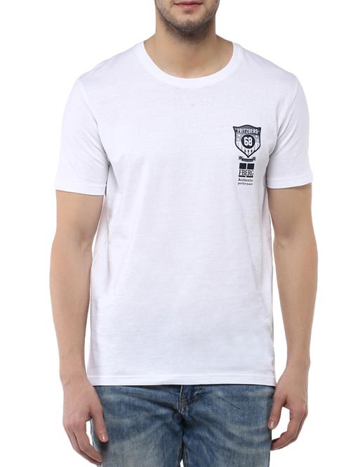 solid white cotton t-shirt - 12619235 - Very Small Image - 1
