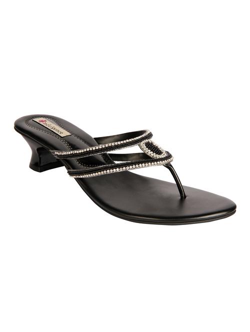 black leatherette sandals - 12648615 - Very Small Image - 1