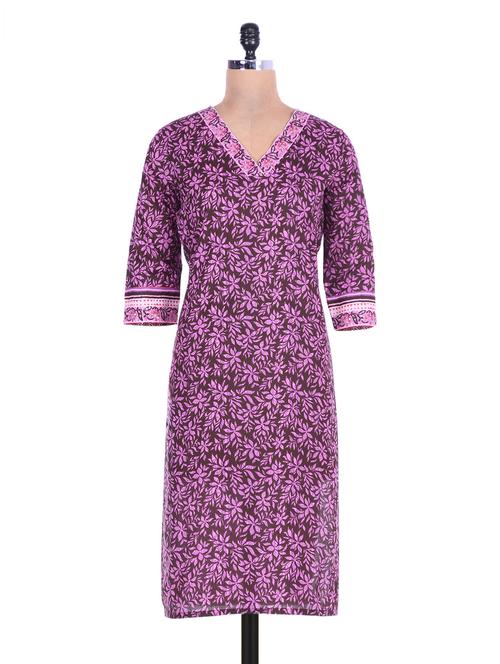 cotton sequin worked kurta - 1265084 - Very Small Image - 1