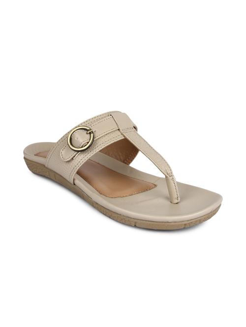 cream leatherette sandals - 1266784 - Very Small Image - 1