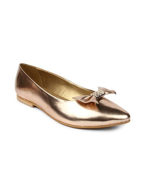 rosegold leatherette ballerinas - 1266785 - Very Small Image - 1