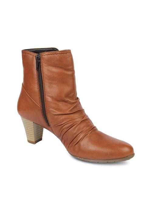 brown leatherette ankle boots - 1266794 - Very Small Image - 1