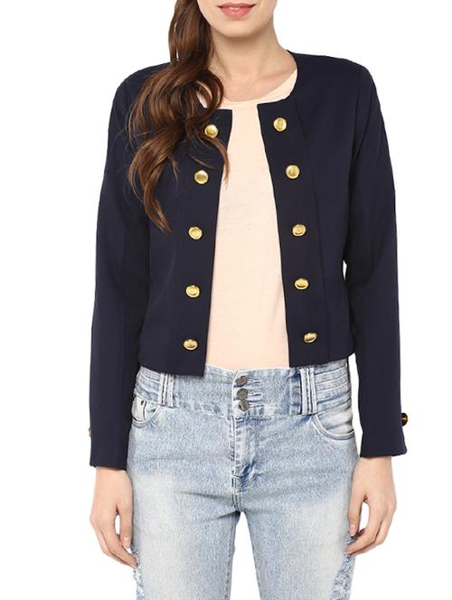 navy blue polyester jacket - 12691259 - Very Small Image - 1