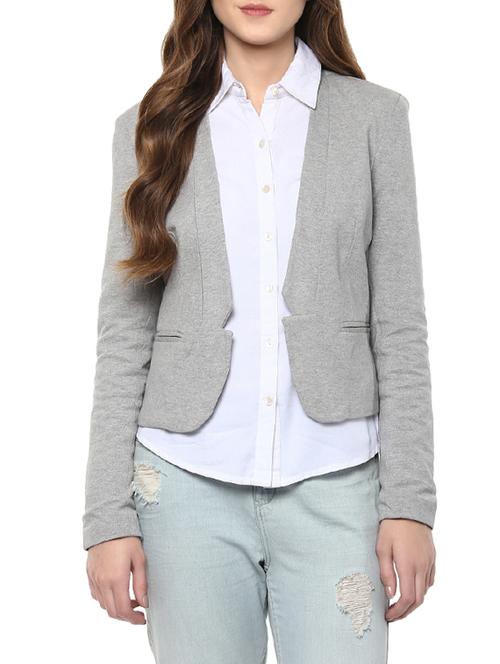 grey cotton jacket - 12691263 - Very Small Image - 1