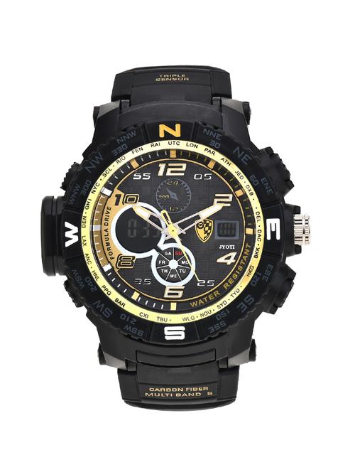 jack rachel men's black digital analog watch - 12692819 - Very Small Image - 1
