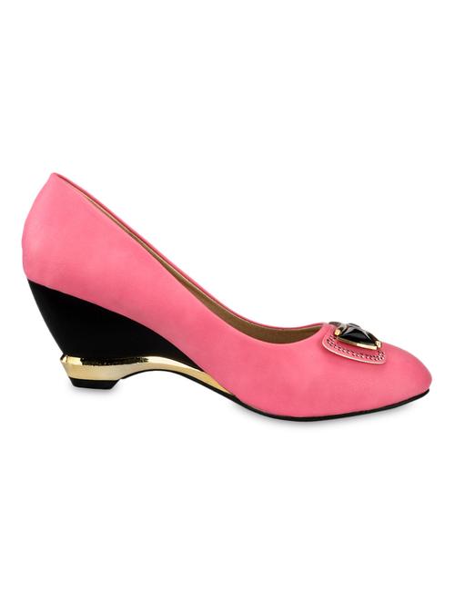 Pink Leatherette Heels - 1270294 - Very Small Image - 1