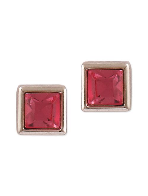 pink square crystal earrings - 1271595 - Very Small Image - 1