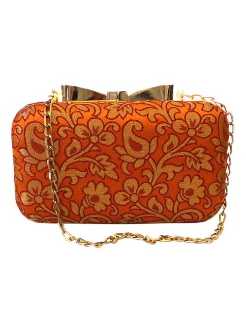 orange brocade box clutch - 1271671 - Very Small Image - 1