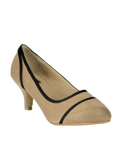 beige suede slip on pumps - 12717906 - Very Small Image - 1