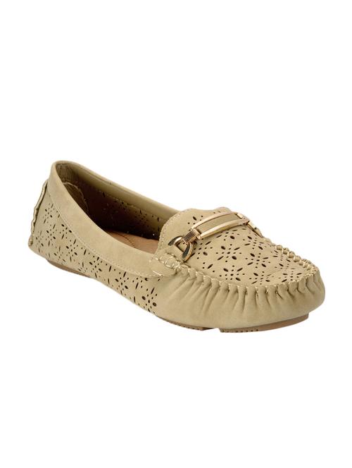 beige faux leather loafers - 12717980 - Very Small Image - 1