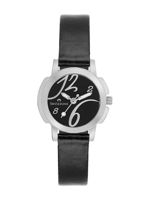 black strap wrist watch for women - 12719633 - Very Small Image - 1