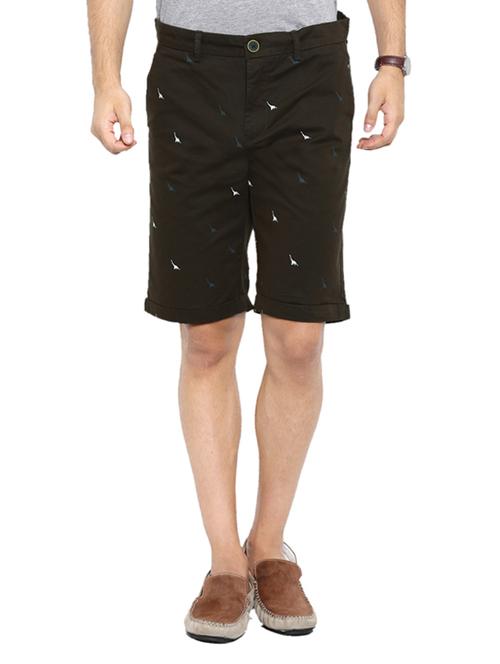 brown cotton bermuda shorts - 12719663 - Very Small Image - 1