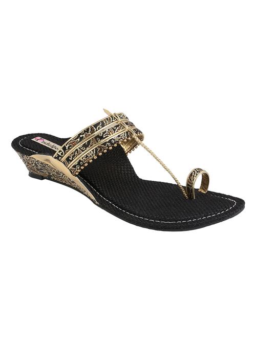 indulgence women gold wedges - 12753876 - Very Small Image - 1