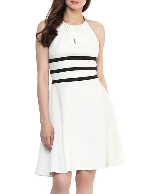 halter neck striped dress - 12753893 - Very Small Image - 1