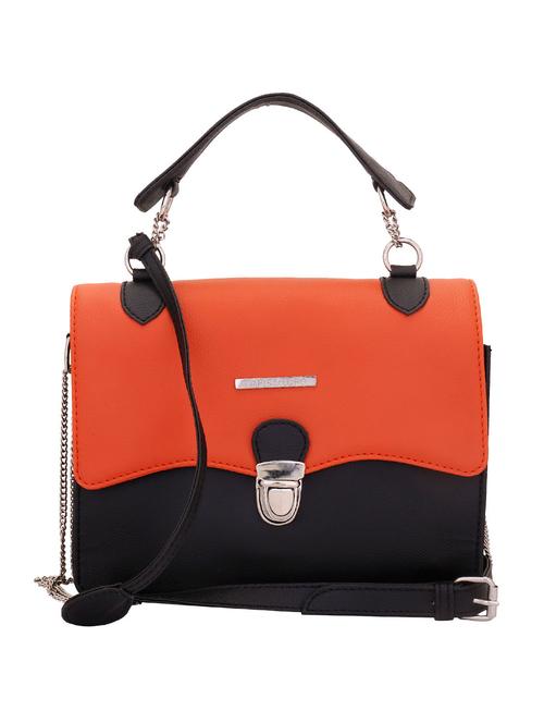orange leatherette sling bag - 12753913 - Very Small Image - 1