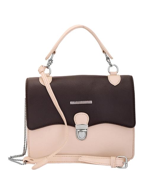 brown leatherette sling bag - 12753914 - Very Small Image - 1