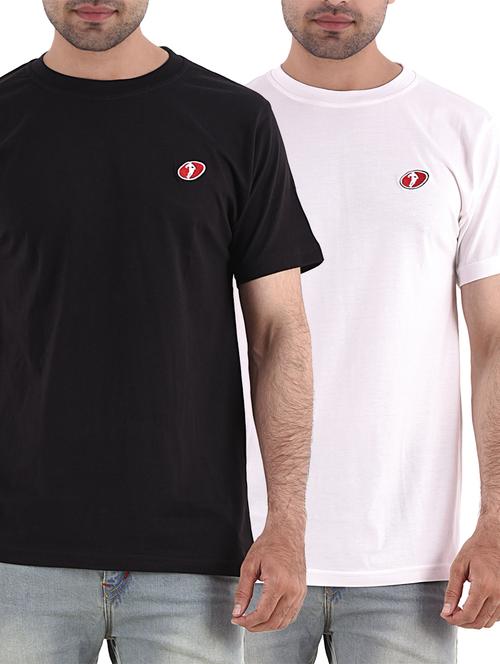 solid cotton t-shirt (set of 2) - 12755544 - Very Small Image - 1