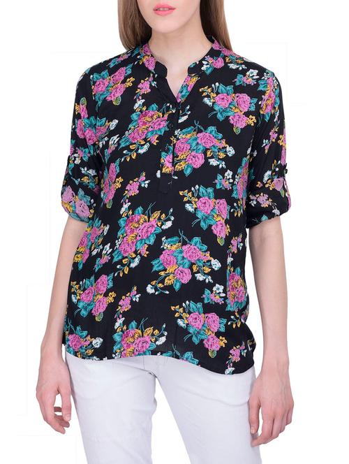black rayon top - 12755878 - Very Small Image - 1